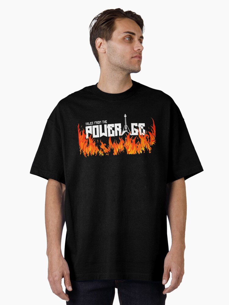 *NEW* Tales from the PowerAge Flames Logo Oversized T-Shirt