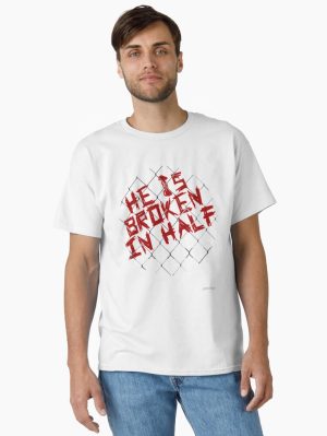 He is broken in half   Classic T-Shirt