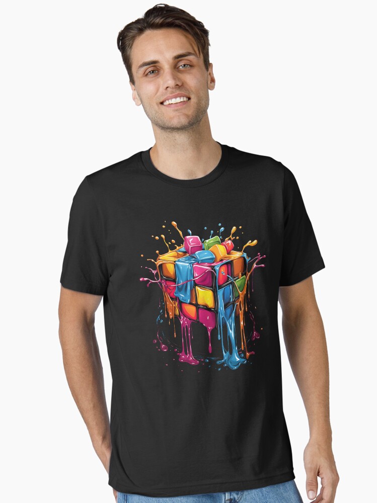 Melting Rubik cube - X cube - Cubing Essential T-Shirt