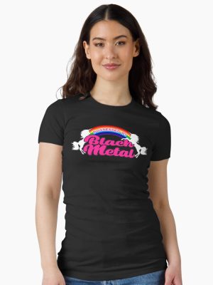 Possessed By Black Metal Fitted T-Shirt