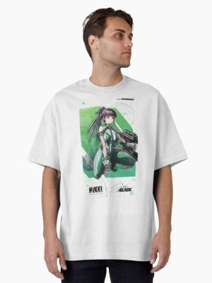 Eve Official poster, Nikke x Stellar Blade Oversized T-Shirt