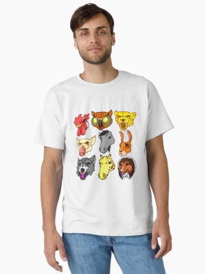 Hotline Miami Masks Sticker Pack  Classic T-Shirt