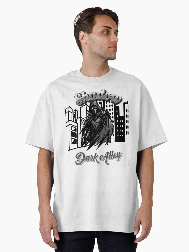 Dark Alley Shadow Cityscape Oversized T-Shirt