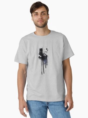Minimalist Dark Knight Superhero  Classic T-Shirt