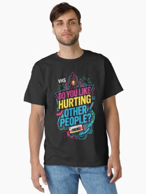 Hotline Miami Do You Like Hurting Other People Classic T-Shirt