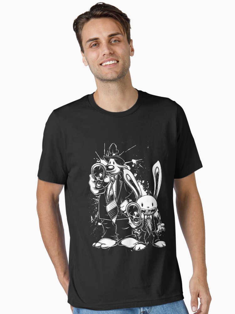 Sam & Max X Pulp Fiction (white) Essential T-Shirt