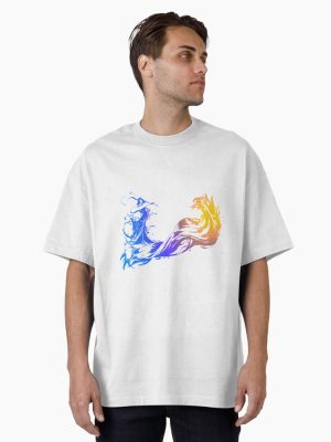 Final Fantasy X Logo Artwork Oversized T-Shirt