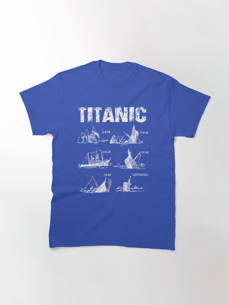 Titanic Sinking Vintage Cruise Ship Atlantic Ocean Voyage Classic T-Shirt