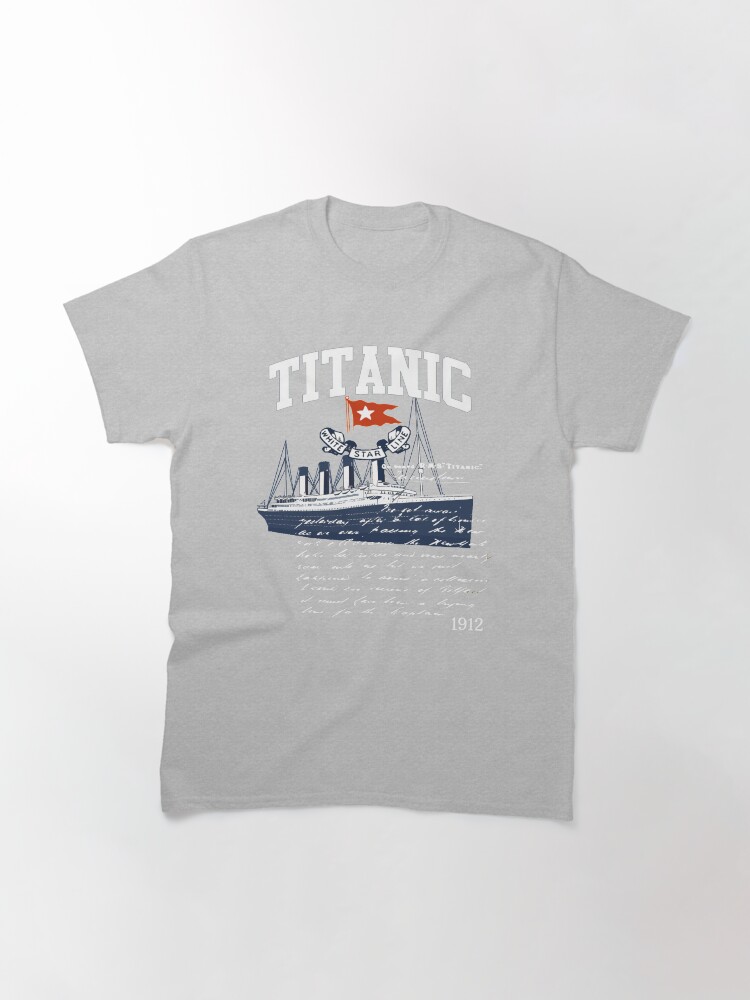 Titanic Vintage Poster Cruise Sinking Ship Atlantic Ocean Voyage Classic T-Shirt
