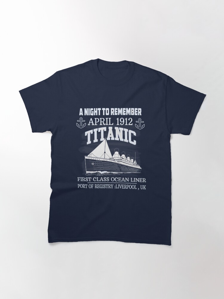 Titanic Vintage Poster Cruise Sinking Ship Atlantic Ocean Voyage Classic T-Shirt