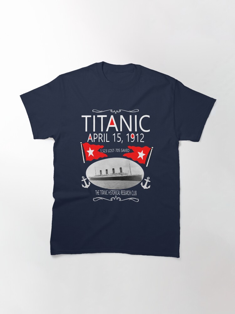 Titanic Vintage Poster Cruise Sinking Ship Atlantic Ocean Voyage Classic T-Shirt