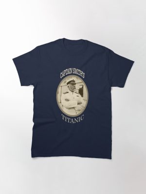 Titanic Sinking Vintage Captain Smith Cruise Ship Atlantic Ocean Voyage  Classic T-Shirt