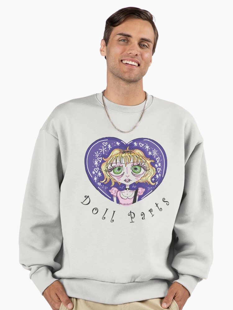 Courtney Love Hole Doll Parts Fan-art ! (coloured version) Premium Oversized Sweatshirt