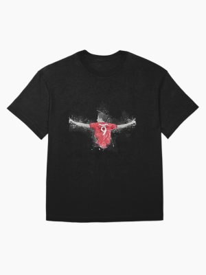 Robert Lewandowski Paintings  Oversized T-Shirt