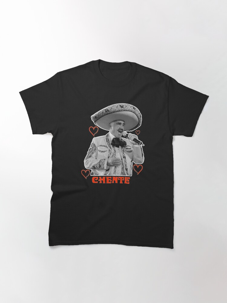 Tribute Chente design with red heart. Vicente Fernández Classic T-Shirt