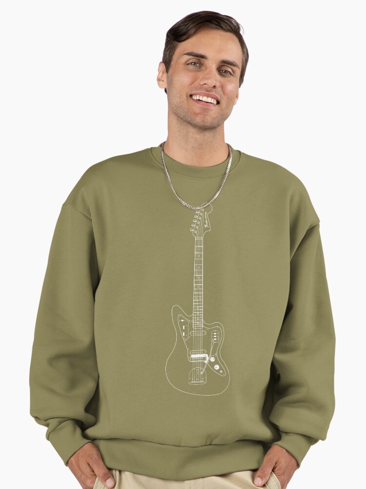 Fender American Vintage Jaguar Sonic Blue/black Premium Oversized Sweatshirt