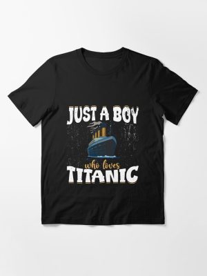 Titanic-Inspired Boys' Apparel Classic Nostalgia Essential T-Shirt