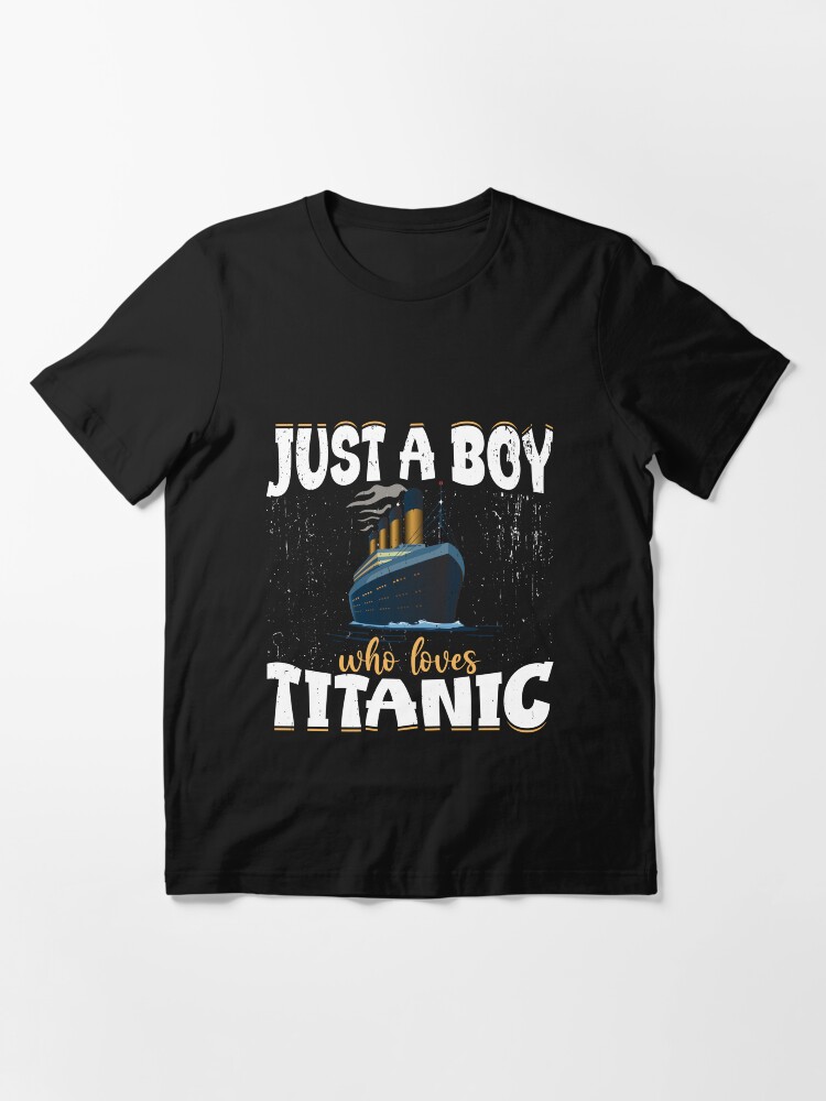 Titanic-Inspired Boys' Apparel Classic Nostalgia Essential T-Shirt