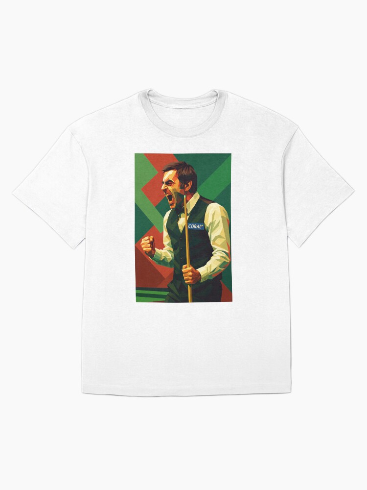 Ronnie O'Sullivan Snooker Icon Low Poly Vector Art Oversized T-Shirt