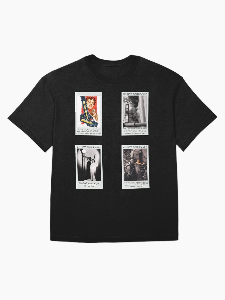 Sunset Boulevard Movie Sticker Set / T Shirt Oversized T-Shirt