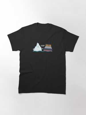 Titanic Funny Titanic and Iceberg Boop Parody for Boys Girls Classic T-Shirt