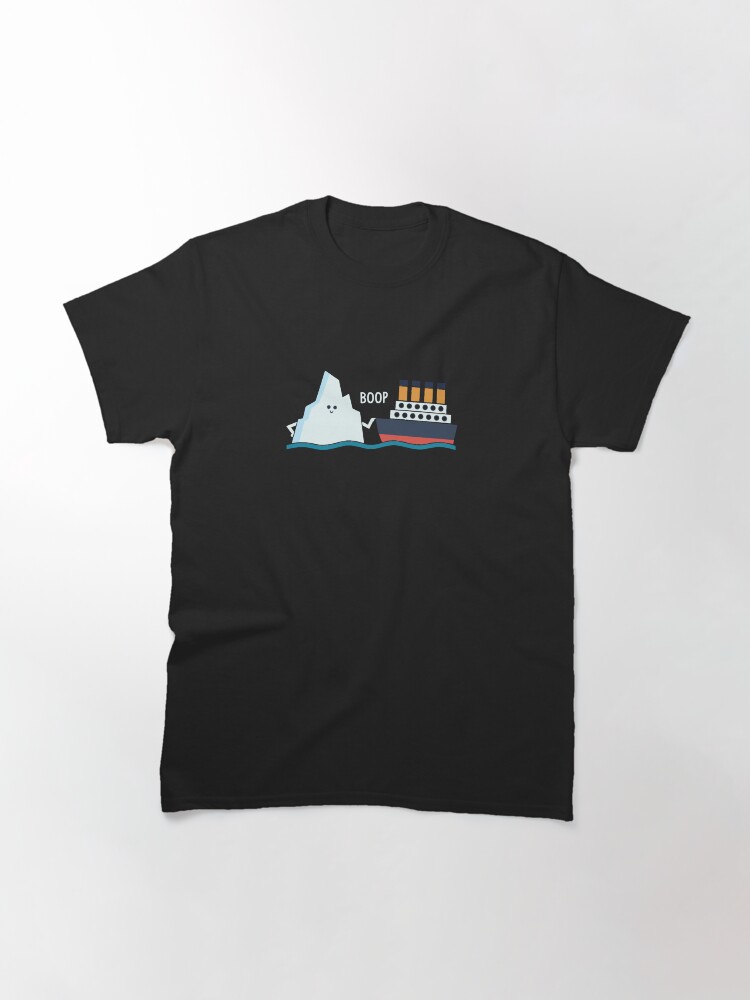 Titanic Funny Titanic and Iceberg Boop Parody for Boys Girls Classic T-Shirt