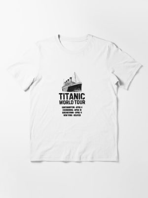 Titanic World Tour Vintage Ship Graphic Funny Dark Humour Design Essential T-Shirt