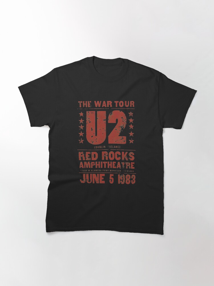U2s The Wars Tour Red Rocks 1983 Classic T-Shirt
