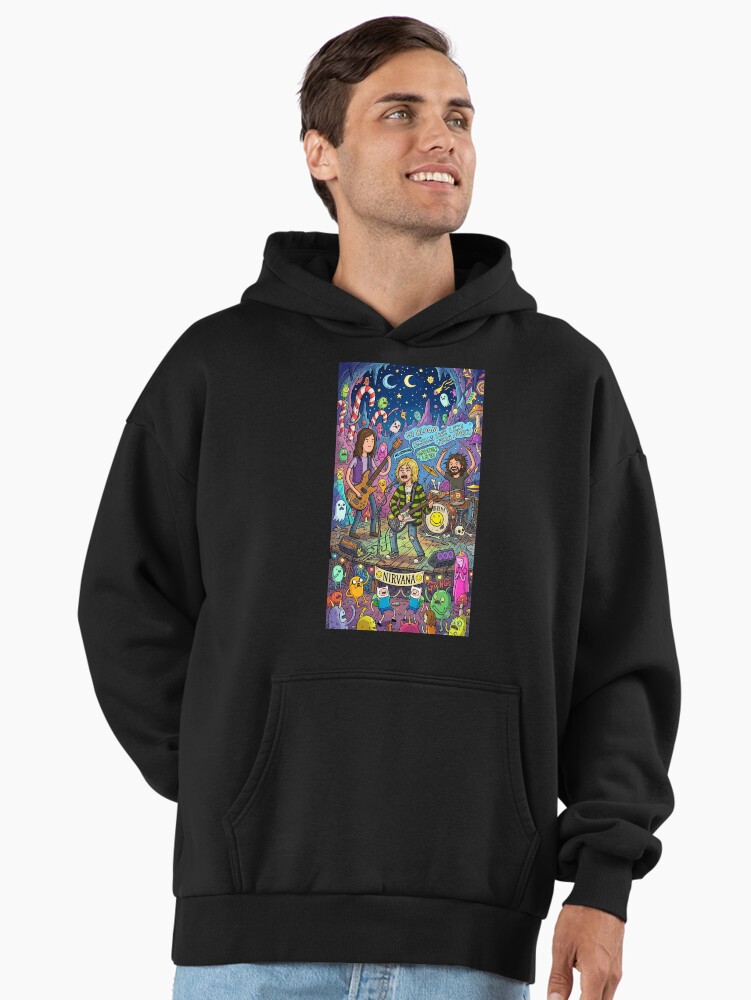 Adventure Nirvana Time Version Parody Premium Oversized Hoodie