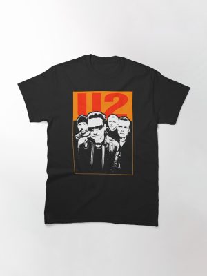 Four Musician Members High Contrast Portrait Poster Classic T-Shirt