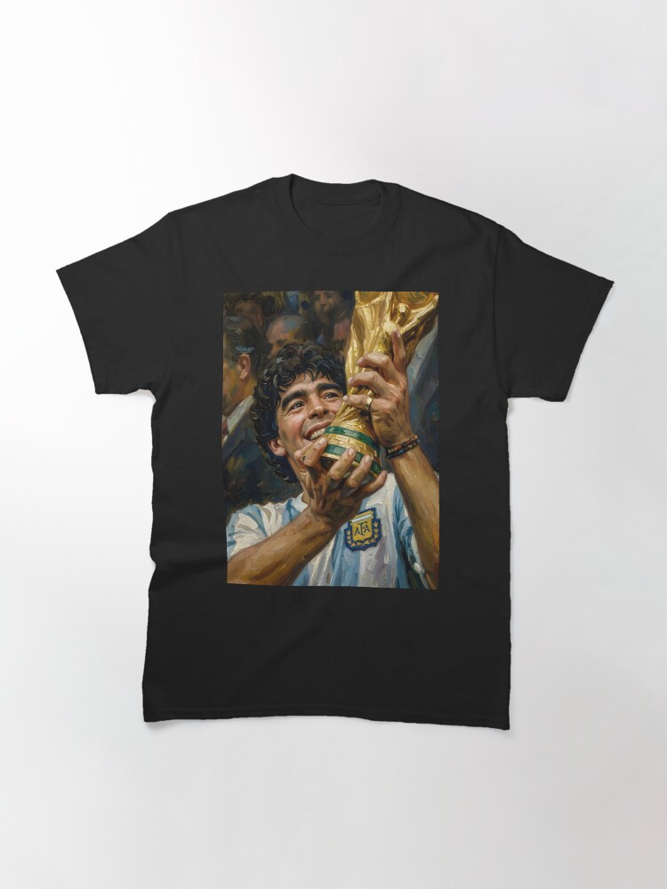 Diego Maradona Oil Painting Classic T-Shirt