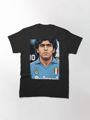 Diego maradona vector illustration Classic T-Shirt