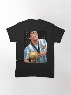 Diego maradona vector illustration Classic T-Shirt
