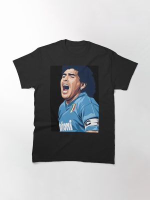Diego maradona vector illustration Classic T-Shirt