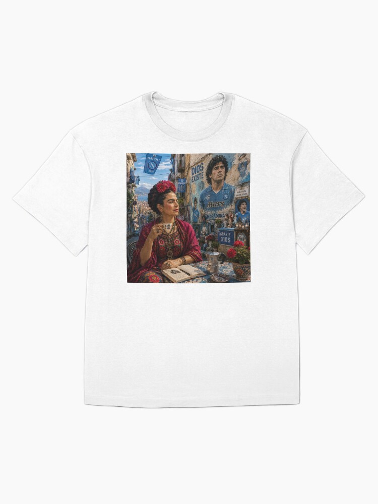 Napoles Maradona Frida Kahlo Oversized T-Shirt