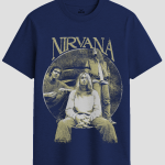 Vintage Nirvana Band Portrait Graphic T-Shirt