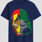 Iron Man vs Doctor Doom Split Graphic T-Shirt