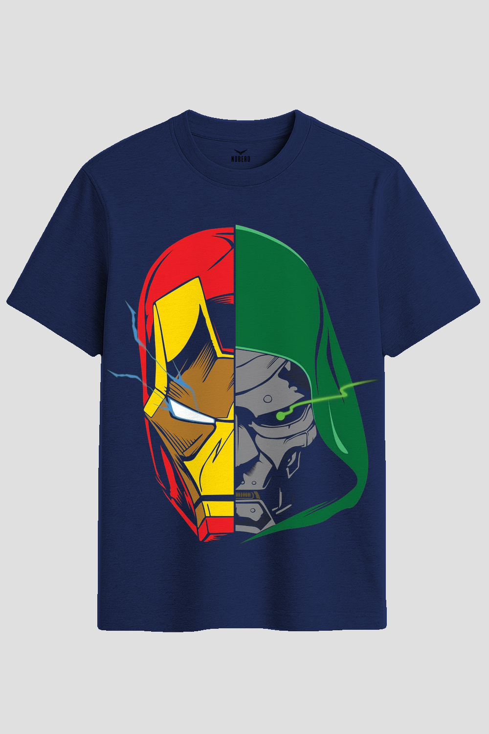 Iron Man vs Doctor Doom Split Graphic T-Shirt