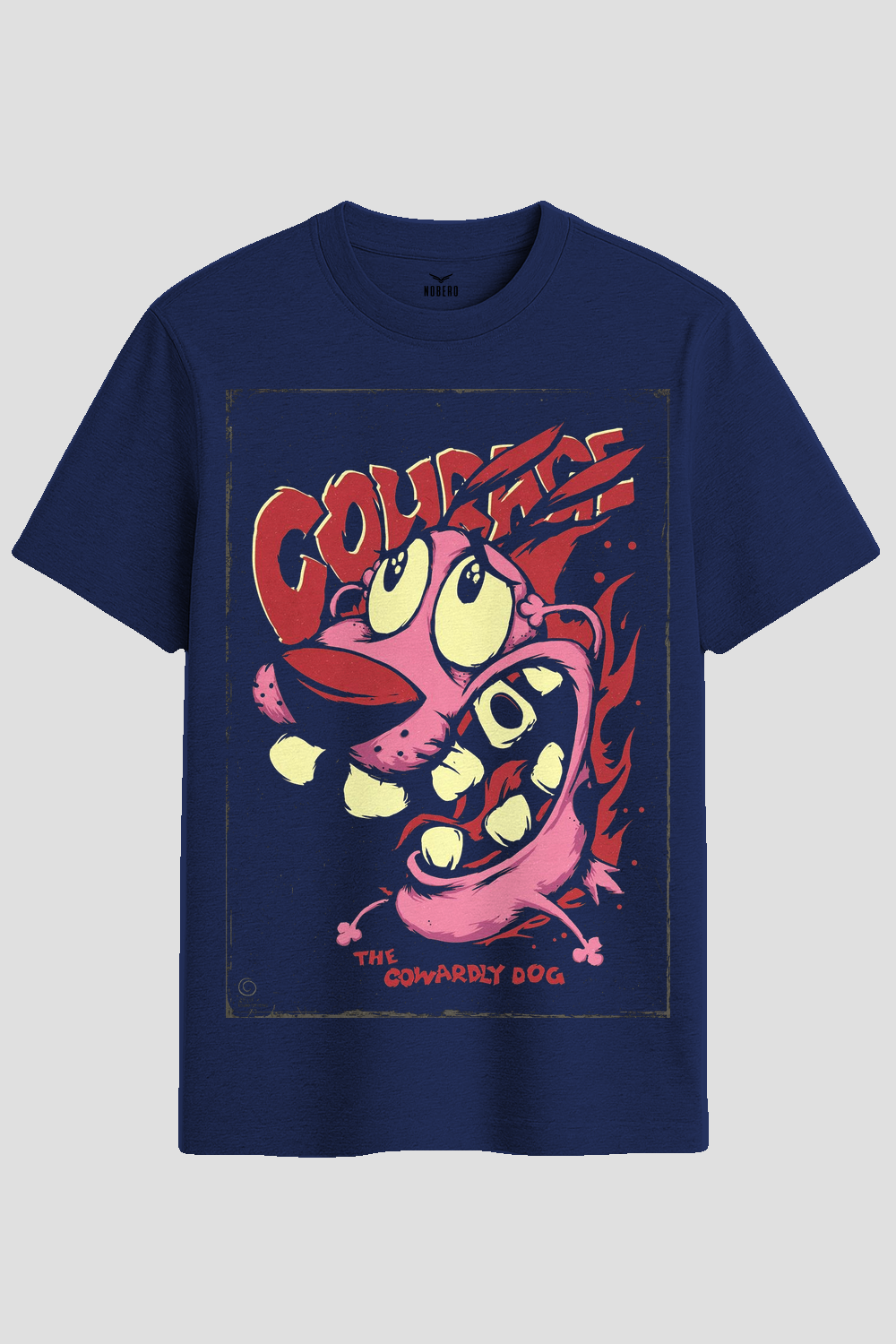 Courage The Cowardly Dog Screaming Graphic T-Shirt