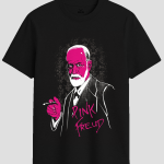Pink Freud Sigmund Freud Parody Graphic T-Shirt