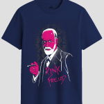 Pink Freud Psychology Pun Graphic T-Shirt