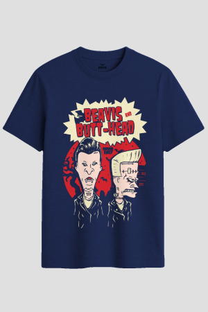 Beavis and Butt-Head Horror Monster Graphic T-Shirt