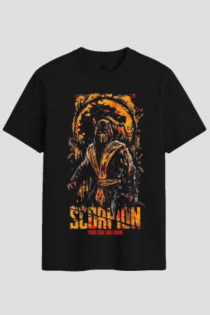 Scorpion Mortal Kombat Graphic T-Shirt