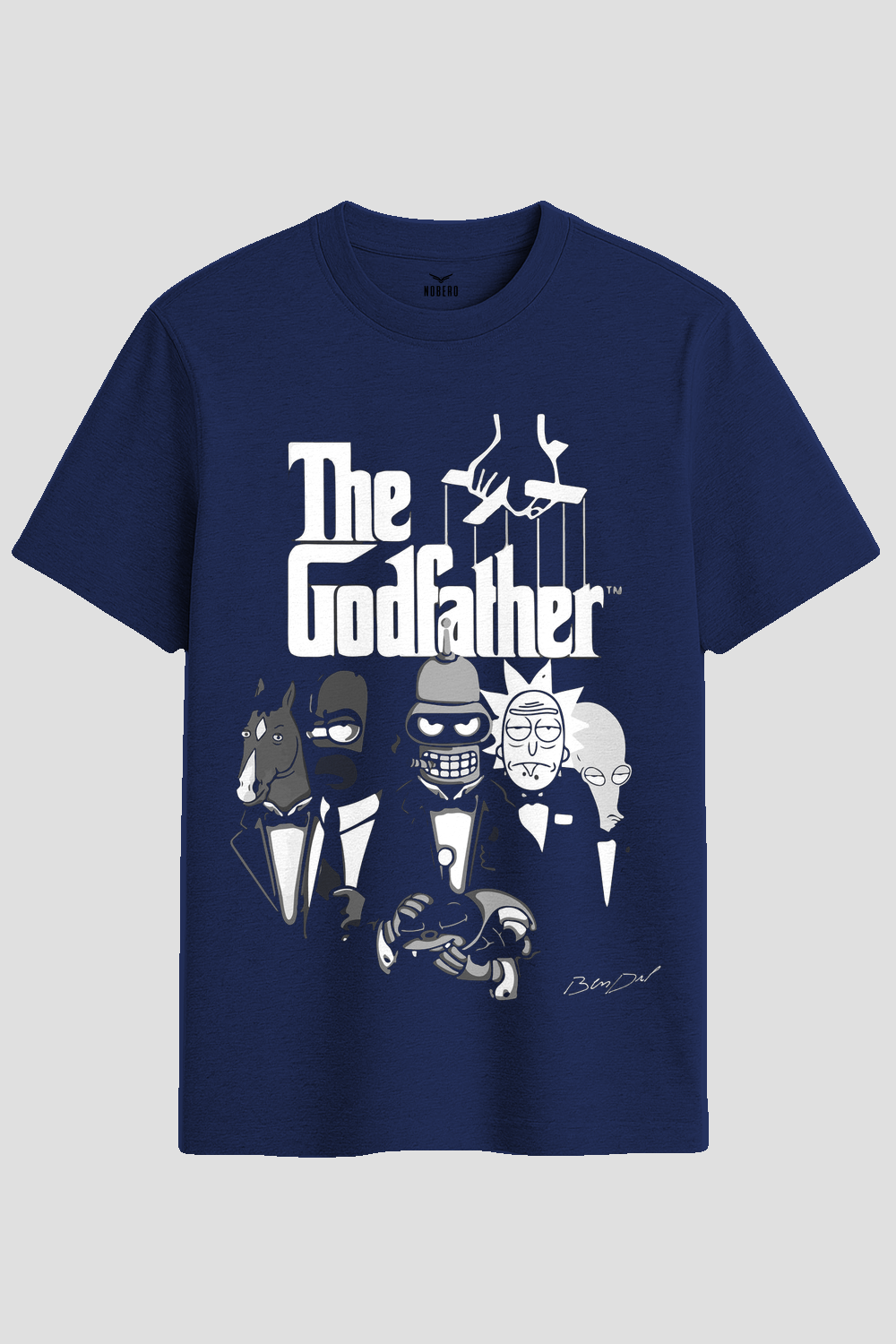 Cartoon Mobsters Godfather Parody Graphic T-Shirt