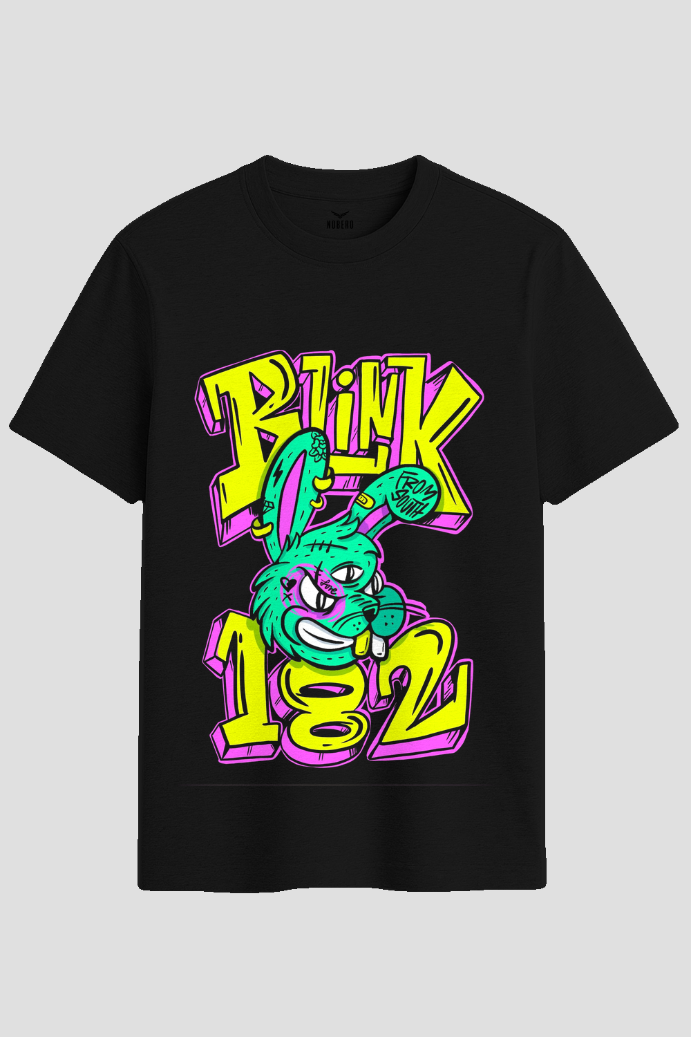Blink 182 Punk Bunny Graffiti Graphic T-Shirt