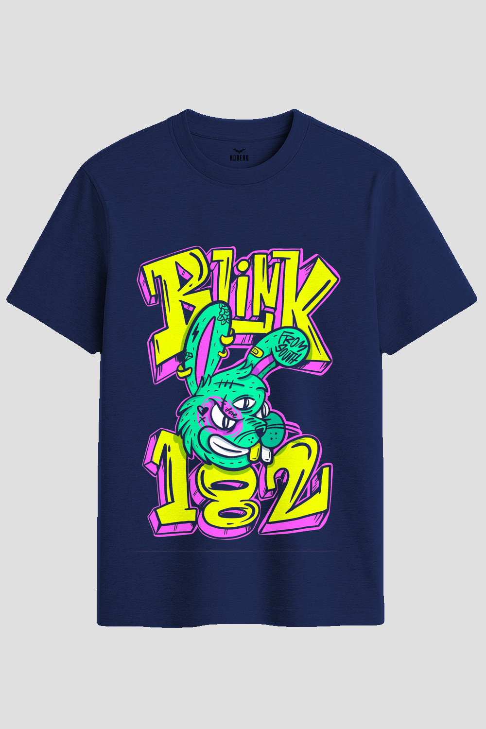 Blink 182 Punk Bunny Graffiti Graphic T-Shirt