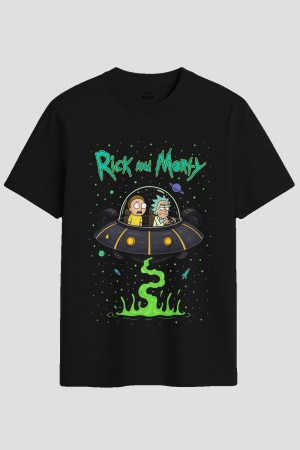 Rick and Morty Space Cruiser Graphic T-Shirt