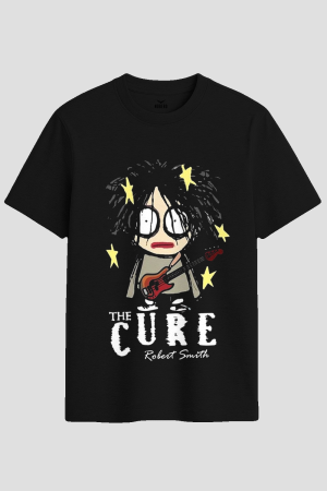The Cure Robert Smith Cartoon Graphic T-Shirt