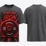 Pumping Iron Charcoal Grey T-Shirt