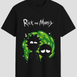 Rick and Morty Portal Silhouette Graphic T-Shirt